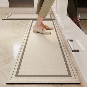 厨房专用地垫防滑防油可擦免洗硅藻泥吸水吸油卫生间脚垫长条地毯