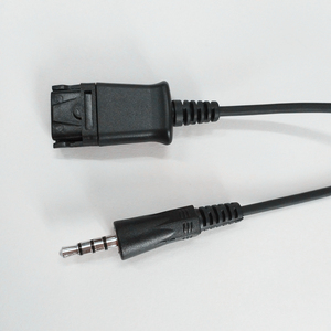 艾特欧头戴耳机连接线2.5和3.5MM单插头手机转接线耳麦静音调音线