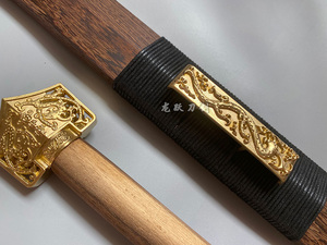全套黄铜汉剑外装 木柄剑鞘装具整套 黄铜装具 汉剑装饰 配件DIY