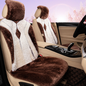 尼罗河品牌冬季纯羊毛汽车坐垫特斯拉中国Model3ModelY羊剪绒座垫