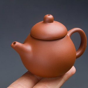迷你紫砂小茶壶可养可玩朱泥指尖壶茶宠茶玩功夫茶具配件摆件