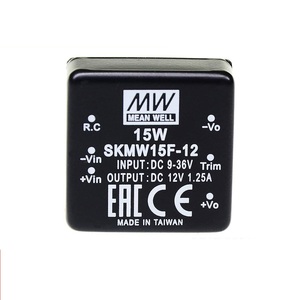 明纬电源DC-DC稳压转换器 SKMW15F/15G 3/5/12/15 V 15W模块03/05