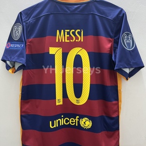 梅西巴萨复古主场球衣1516 Messi 10 Barcelona home vintage jer