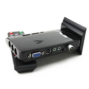 RF射频转VGA转换器AV机顶盒连液晶电视显示器闭路有线信号适配器