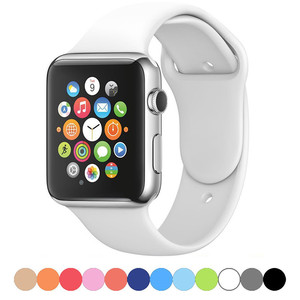 经典原硅胶适用iwatch8/7/6/5代新款苹果s7表带applewatch7硅胶s8