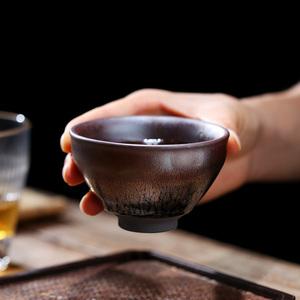 茶杯单杯功夫茶具品茗杯主人杯子油滴建盏陶瓷茶盏家用个人专用杯