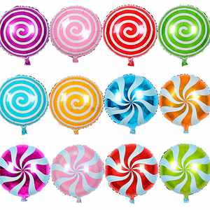 铝膜气球装饰儿童卡通宝宝周岁生日快乐派对布置18寸圆形印花气球