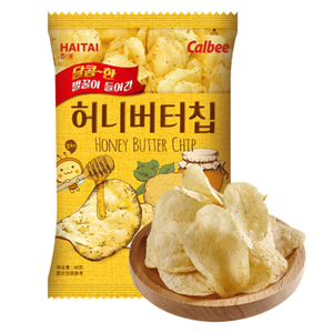 韩国进口海太蜂蜜黄油薯片60克/袋卡乐比奶酪味薯片袋装向往生活