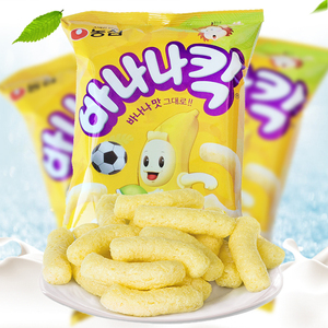 韩国进口农心香蕉脆75克网红爆款香蕉条甜味休闲小零食办公室膨化