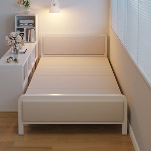 折叠床单人床家用简易床宿舍午休床出租房午睡神器1米5双人硬板床