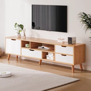 北欧电视柜现代简约茶几卧室客厅小户型实木腿简易电视机柜桌子