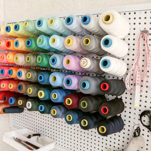 缝纫机线架洞洞板手缝线毛线球手工工具收纳挂板置物架墙上展示架