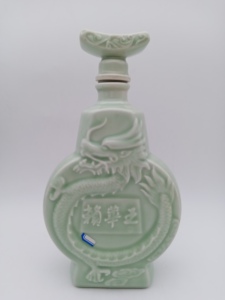 【特价】酒器收藏陶瓷龙纹酒瓶空瓶一斤有瑕疵酒瓶