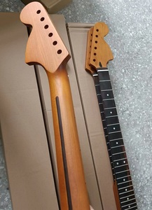 烤枫琴颈22品6弦DIY电吉他琴颈烤枫牛骨上枕指板琴柄乐器吉他改装