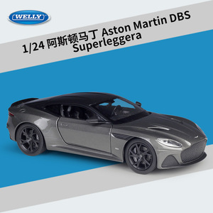 WELLY威利1:24阿斯顿马丁DBS Superleggera 跑车仿真合金汽车模型