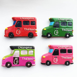 泰国清迈旅游纪念装饰工艺品立体宋条车磁性冰箱贴创意收藏伴手礼