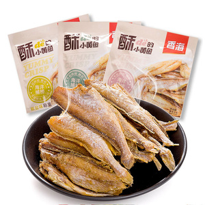 香海黄鱼酥脆小黄鱼干东海带鱼温州特产鱼干散称小包装椒盐火鸡辣