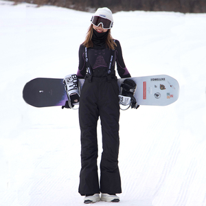 滑雪背带裤单板双板保暖防水保暖户外女雪裤修身滑雪裤滑雪装备