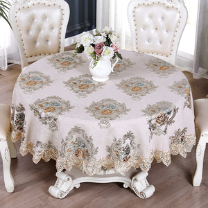 欧式餐桌布轻奢高级感新款盖布餐椅套装圆桌台布桌垫桌面保护垫子