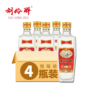 【官方直营】刘伶醉润泉52度500ml浓香型白酒纯粮食固态发酵整箱