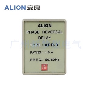ALION安良APR-3欠逆向保护继电器欠压缺相三相相序保护继电器380V