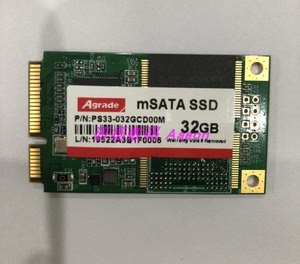Agrade睿达 工业级MLC PS33-032GCD00M 常温mSATA 32GB固态硬盘