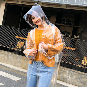 雨衣女衣服式韩国时尚透明长款成人便携式学生户外代驾雨披演唱会