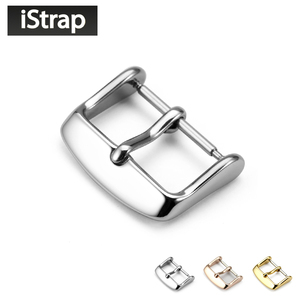 iStrap 不锈钢针扣手表表扣316L精钢表带扣配件12 14 16 18 20 mm