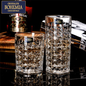 捷克BOHEMIA进口水晶威士忌杯啤酒杯水杯果汁茶杯洋酒杯莫吉托杯