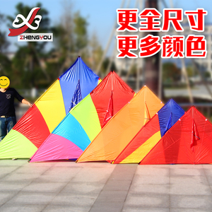 王侉子高档专业大型风筝544航空软伞布碳素杆微风好飞三角抗大风