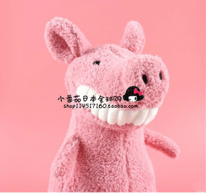 日本代购GP微笑大牙猪恐龙毛绒玩偶可爱猪猪女孩玩具陪睡安抚公仔