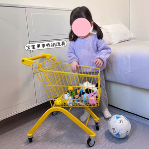 [灵活厚重]2-8岁超市儿童购物车宝宝手推车过家家玩具大号静音轮