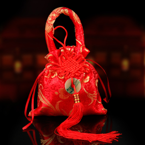 结婚喜糖盒回礼袋复古中式创意中国风喜糖袋婚庆用品喜蛋喜烟袋子