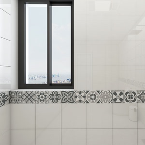 卫生间厨房瓷砖装饰腰线贴纸防水自粘掌柜推荐15厘米宽6米长墙贴