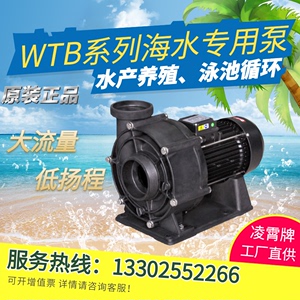 广东凌霄WTB300T/400T/550T大流量海水养殖泳池循环过滤专用水泵