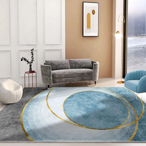 莫兰迪轻奢地毯欧式客厅茶几毯北欧后现代简约家用卧室地垫床边垫