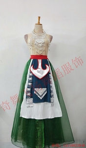 民族舞蹈演出羌族服装北京舞蹈大赛舞蹈山语者剧目服艺考服装定制