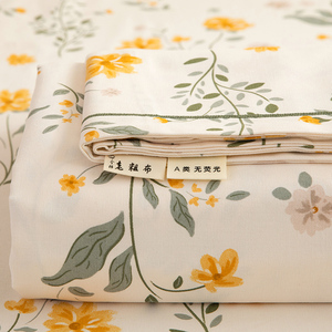 全棉加厚老粗布床单单件纯棉夏季枕套被单三件套床笠棉布料不起皱
