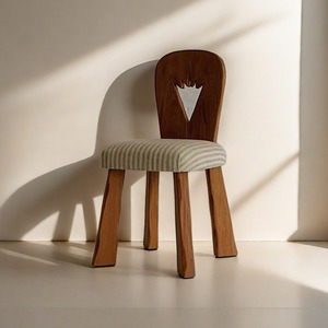 实木椅子网红餐桌凳子靠背ins北欧原木风椅子家用设计师中古餐椅