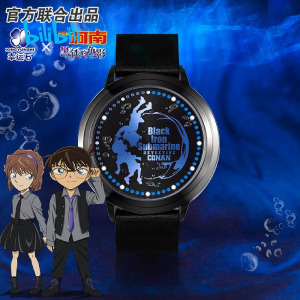 bilibili哔哩哔哩2024新品名侦探柯南 黑铁的鱼影LED手表