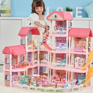 小女孩过家家玩具娃娃屋公主女童城堡别墅房子新年儿童的生日礼物