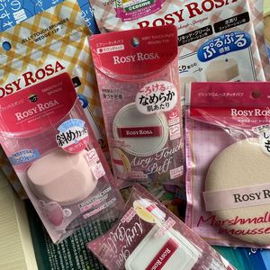 日本 Rosy Rosa 海绵 空气感高密度气垫bb粉底专用粉扑 五角