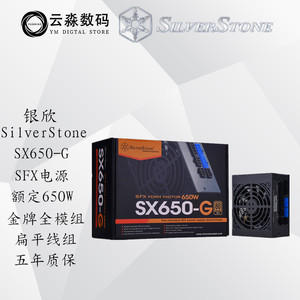 银欣SilverStone SX650-G SFX电源额定650W台式机主机金牌全模组