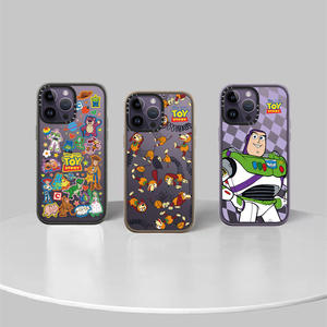 总动员全家福  巴斯光年 弹簧狗艺术家联名 干枯玫瑰糖果色适用于苹果iPhone14pro max手机壳13pro保护套14防