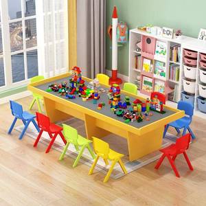 玩具桌商用游乐园设备体验手工桌太空沙盘桌儿童多功能大码积木桌