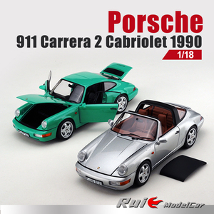 1:18诺威尔NOREV保时捷911 964 2 Targa 1990汽车模型