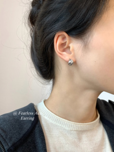 FEARLESS 韩国小众设计高级感简约百搭耳钉女气质高级感耳环