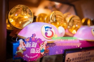 上海迪士尼乐园国内代购 5周年 圆顶帽 米奇耳朵游园装扮帽子现货