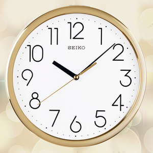 SEIKO日本精工时钟现代简约时尚小巧实惠10英寸石英挂钟挂表