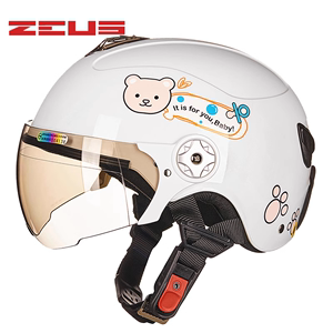 台湾瑞狮儿童头盔3C认证男女孩宝宝电动摩托车可爱夏季半盔安全帽